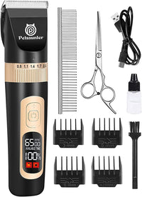 Dog Clippers for Grooming, 4-Speed & LCD - Black / C95 Set