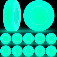 Deekin glow in the dark hockey pucks glowing green, PVC pucks with matte finish - view 4