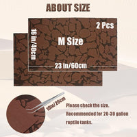 2 PCS Reptile Carpet Sand Mat Pet Terrarium Liner Lizard Bedding Mat - M:15.7"x23.6"(2Pcs) - image 2