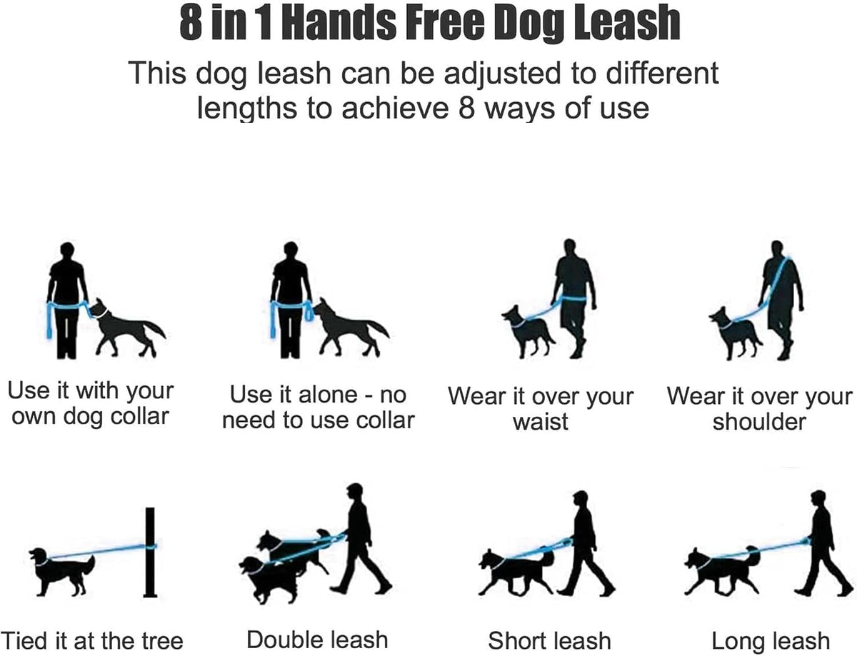 Mile High Life Hands Free Dog Leash - Blue / 7FT Hands Free - image 4