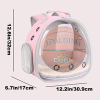 Portable Small Animal Backpack Travel Breathable Pet Carrier Bag - Pink / Backpack - image 2