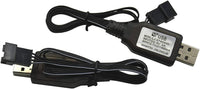 Blomiky 2-pack 7.4V USB RC boat battery charger cables with SM-4P 4-pin plug - view 4