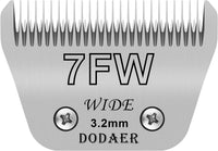10# Grooming Ceramic Pet Clipper Blades Compatible with Andis & Oster - Silver / 7FW 3.2mm