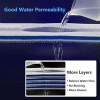 Aquarium Filter Media, Newly Premium 8-Layer Filter Pads for Aquarium, Fish Tank Sponge Pad Foam Filter Accessories for Pond (15.7"x11.8",1pack)