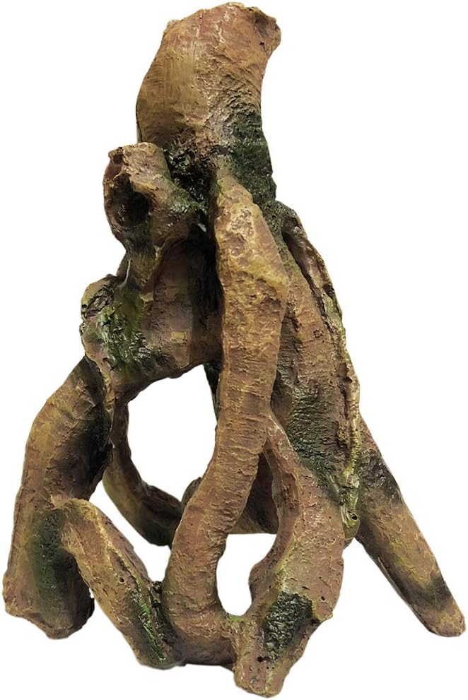 SLOCME Aquarium Resin Wood Trunk Ornament