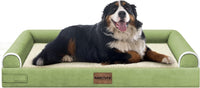 Orthopedic Dog Bed for Large Dogs - Grass Green / 53.0"L x 42.0"W x 6.5"Th