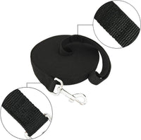 SALO Nylon Training Dog Leash for Small Medium Large Dogs - Black / 3/4 inch x 20 feet - image 2