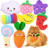 LOYEE Dog Squeaky Toys 8 Pack - 8 Pack Plush Squeaky Toys
