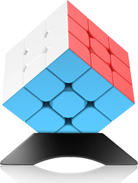 3x3 Speed Cube Stickerless with Stand & Tutorial Toy Gift for Boys - 3x3 Speed Cube