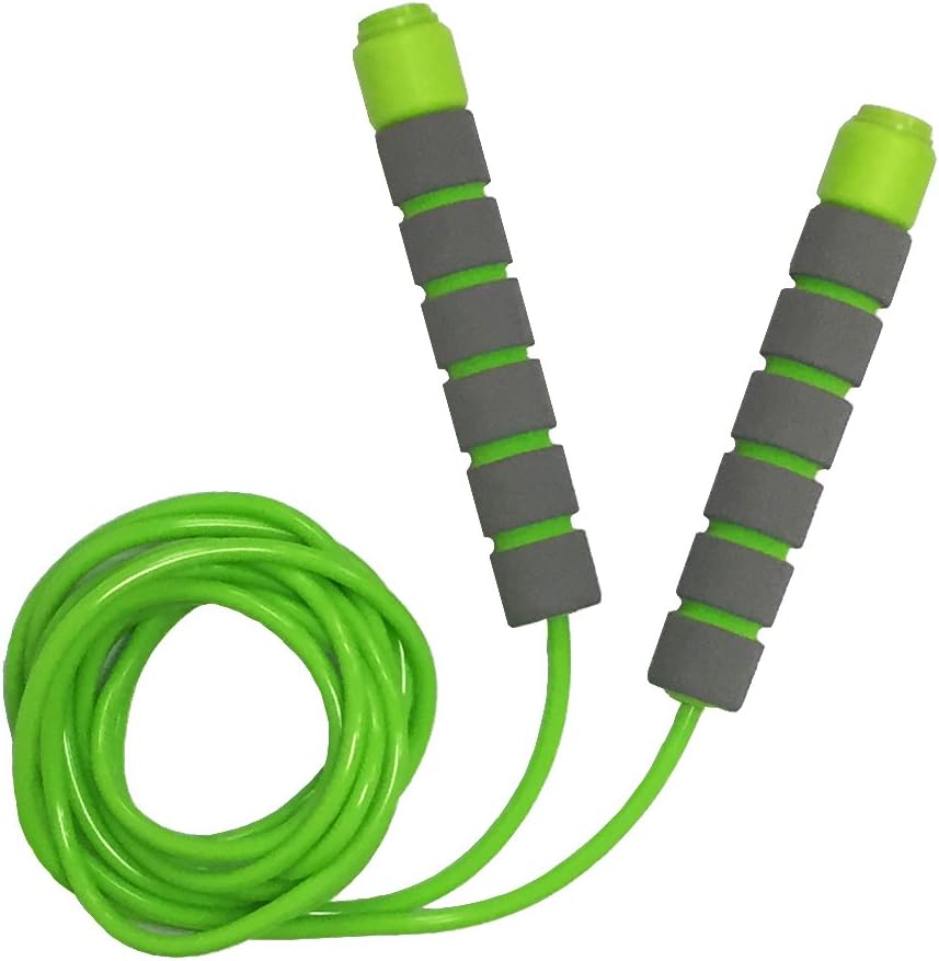 Homello 6 pack of adjustable 9 foot jump ropes for kids with soft foam handles in six colors - view 3
