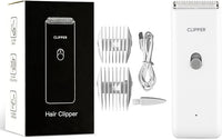 Dog Clippers,Quiet Washable USB Rechargeable Cordless Dog Grooming Kit,Electric Pets Hair Trimmers Shaver Shears for Dogs and Cats White