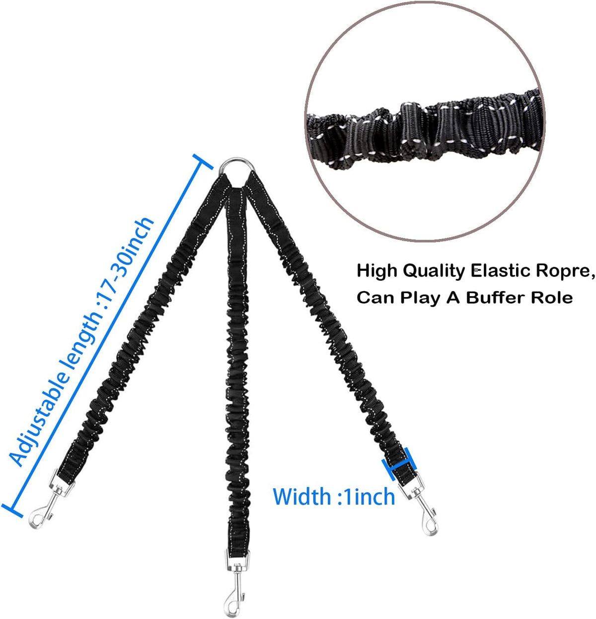 3 Way Dog Leash Coupler Heavy Duty No Pull Multiple Double Tangle - image 4