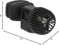 SICCE Voyager Nano 2000 Wave Maker Flow Pump 530 GPH | 360°Adjustable Quiet Submersible Magnetic Powerhead for Saltwater & Freshwater Tanks, Quiet Aquarium Water Circulation Pump 7 to 50 Gallons