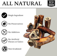 K9 Connoisseur Beef Marrow Large Dog Bones Long Lasting for Aggressive Chewers - USA Made Single Ingredient Champ Bones for Large Dogs Over 50 Pounds - 10 Pack