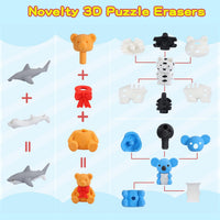 Kleeblatt Halloween erasers for kids shaped like pumpkins, ghosts, bats, skulls and cats - view 7