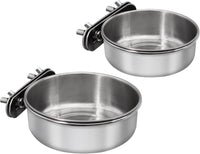 Large Bird Feeding Dish Cups with Clamp Holder - Small+Medium / 1 Pack