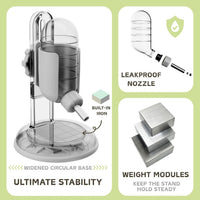Hamster Water Bottle with Stand - Gray / 4oz - image 3