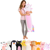 Cuddle Paws Unicorn Plush Body Pillow for Kids, Soft Toy - Unicorn / Large - 47 Inches