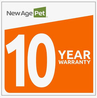 New Age Pet ECOFLEX Dog Crate End Table - Durable Wood-Plastic Composite with Stainless Steel Latch, Easy Assembly, Ideal for Dogs Up to 80lbs, Russet Brown, Large Size