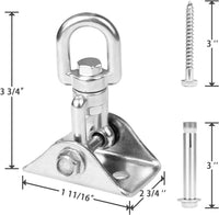 Heavy Duty Swing Hangers for Wooden Sets 2000 LB Capacity Hammock - Silver / 1 Pack - image 3