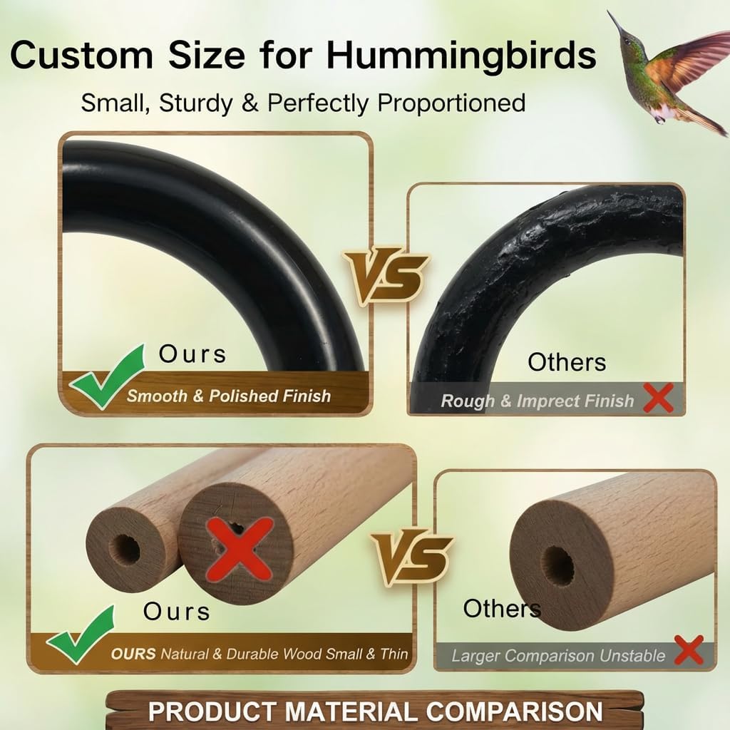 Hummingbird Swing & Perch for Outdoor - 2 PCS - image 3