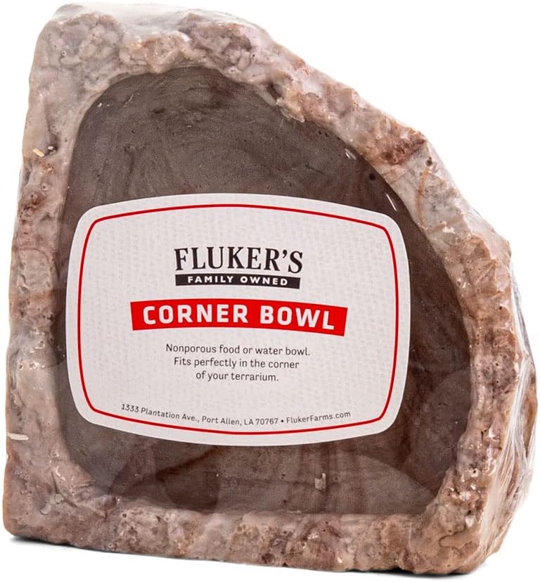 Fluker's Food and Water Reptile Corner Bowl, Medium 6" - Medium