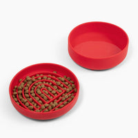 The Perfect Dish, Silicone Dog Bowl for Food & Water - Cherry / Medium (7.5” Across x 2.25” Tall) - image 3