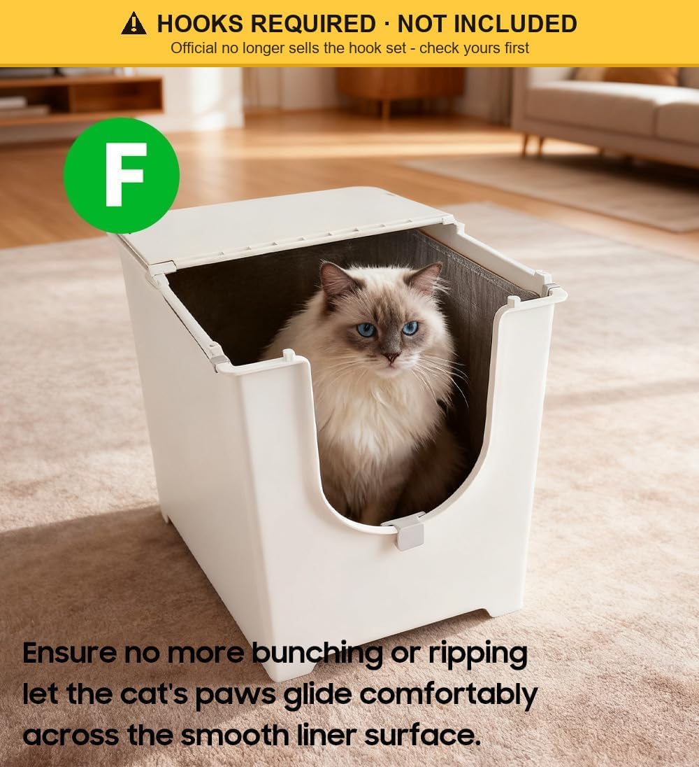 KropBom 4 pack reusable type F litter box liners with carrying handles - view 4