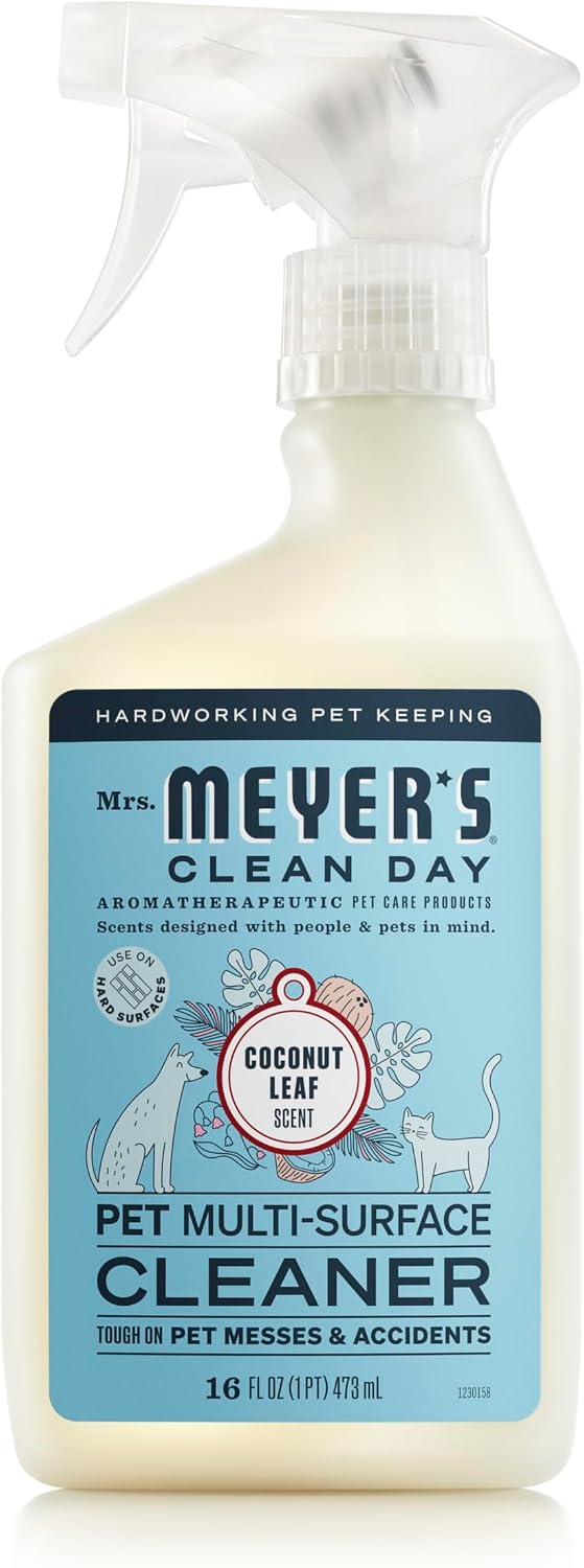 MRS. MEYER'S CLEAN DAY Pet Multi-Surface Cleaner - Coconut Leaf / 16 Fl Oz (Pack of 1)