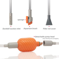 Compact Aquarium Siphon Vacuum and Water Changer Kit with Cleaning - image 2