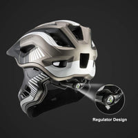 ROCKBROS Kids Full Face Bike Helmet Lightweight Detachable MTB Helmet – Fun for Kids & Family - Black Titanium / Small - image 4