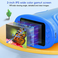 Temodu Kids Microscope 2.0" Screen 1000X Digital Microscope for Kids - Blue - image 2
