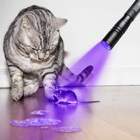 UV Flashlight 395nm Zoomable Black Light Lamp Ultraviolet Lights – Essentials for Dogs - 2 pcs-zoomable Penlight Flashlight - image 2