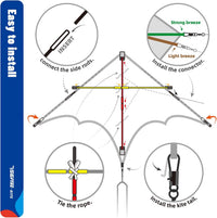 SGftre Delta Kite for Kids & Adults，Extremely Easy to Fly - Green-1 - image 4