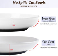 No Spill Cat Bowls, Cat Food Bowl - Deeper-3 Pack - image 2
