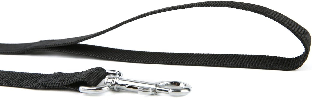 Nylon Dog Training Leash, Traction Rope - 1'' x 6 FT / Black - image 3