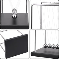 QLKUNLA Newtons Cradle Balance Balls Science Physics Gadget Desktop - 5 Beads - image 4