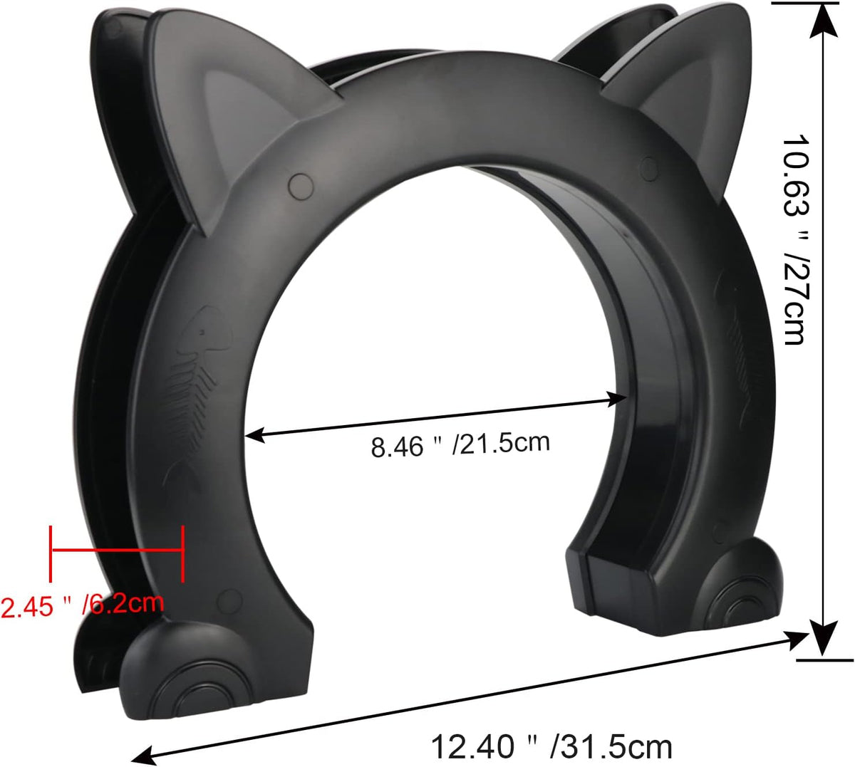 Cat Door Interior Door,Hidden Pet Litter BoxPet Door for Cats up to 25 lbs Pet Box,Pass Through - A / X-Large - image 2