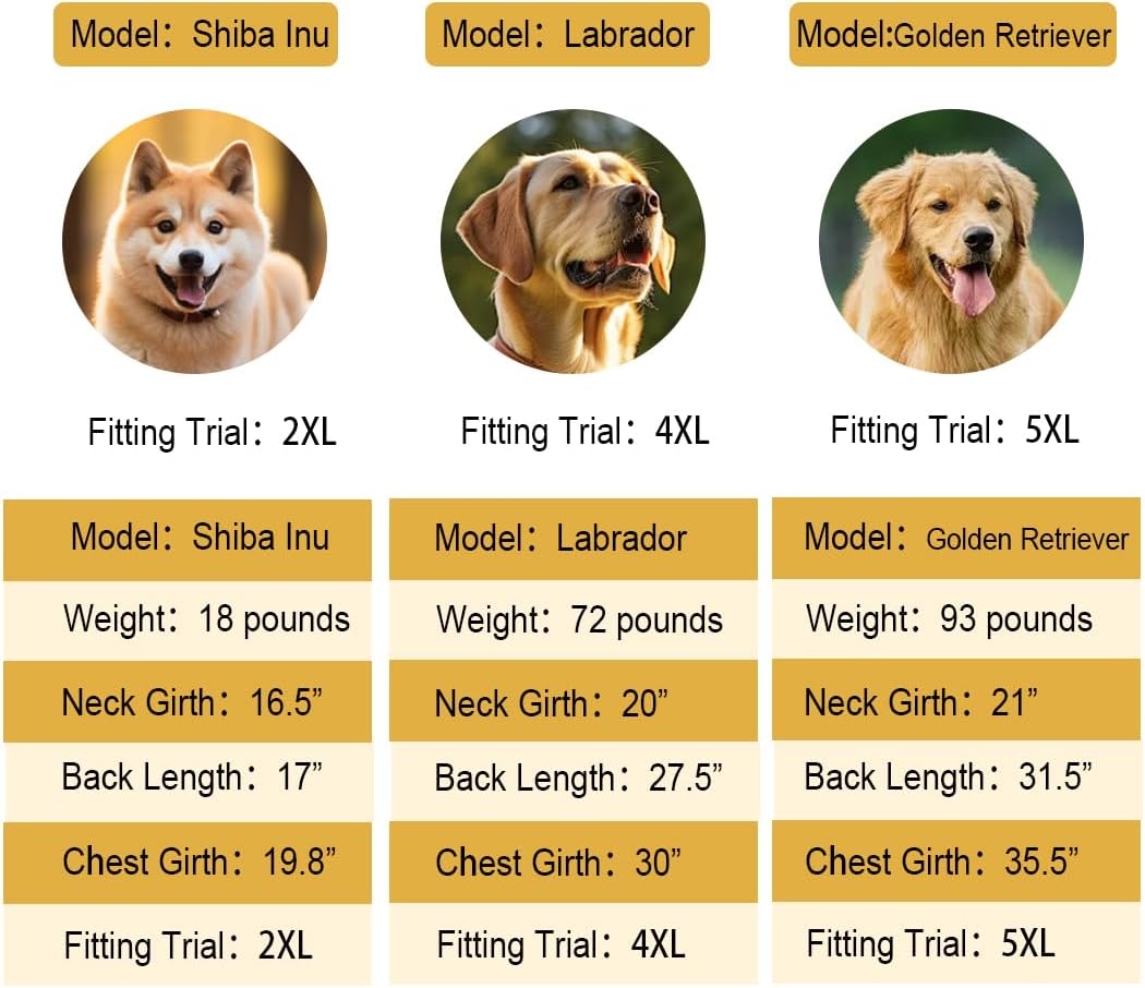 Dog Raincoat Waterproof Adjustable Rain Jacket Small Dogs Green - Orange / 6XL-Fit for 91-110 pounds - image 2