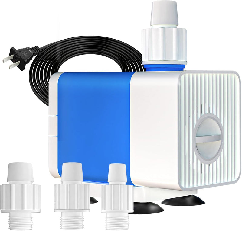 SongLong Submersible Pump 200GPH 5.2ft. High Lift for Fountains – Essentials for Fish - Water Pump 400GPH+5.9ft