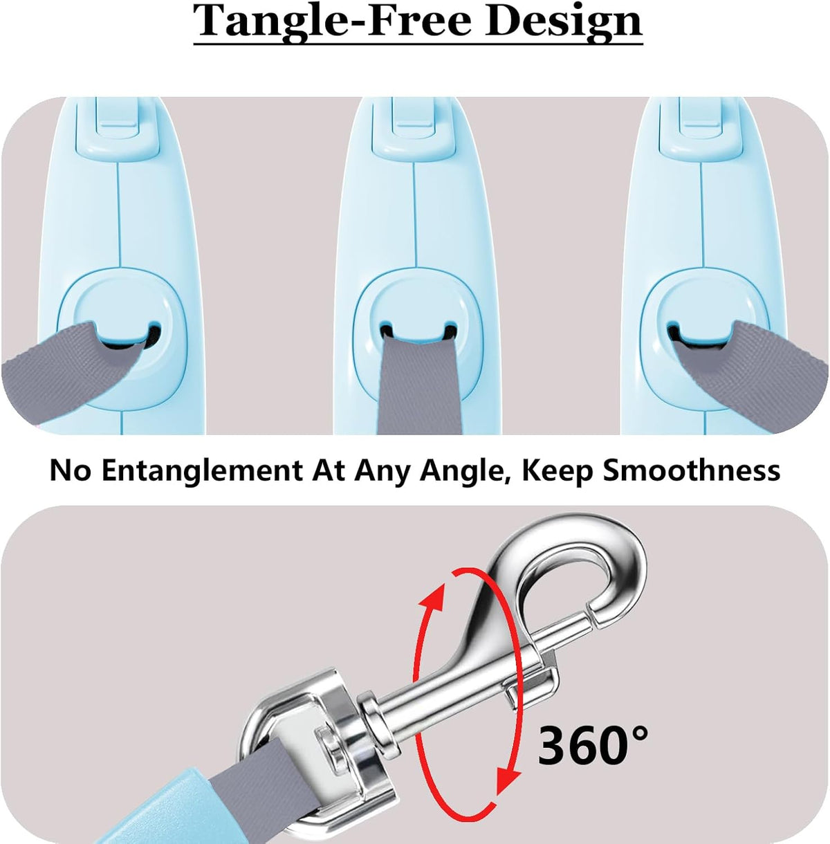 Retractable Dog Leash for Small Medium Dogs - Blue - image 4