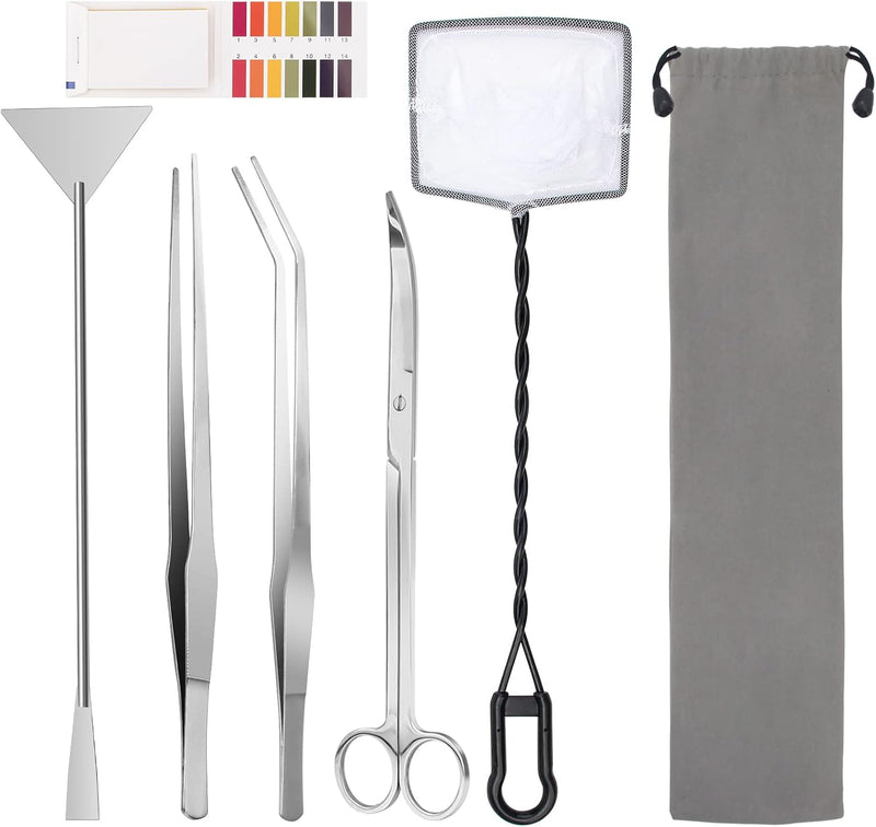 Luxiv Aquarium Aquascape Tools Kit, 80P PH Paper