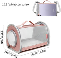 Guinea Pig Carrier Travel Small Animal Carrier Bag Lizard Bird Rabbit - 11.8"L x 9.4"W x 9.0"H / pink - image 2