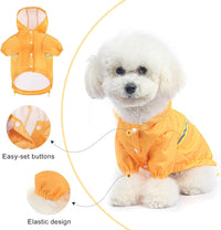 Dog Raincoats for Medium Dogs, Waterproof Rain Jacket with Hood – Essentials for Dogs - Solid Yellow / L(Back 18.1", Chest 25.5", Neck 18") - image 3