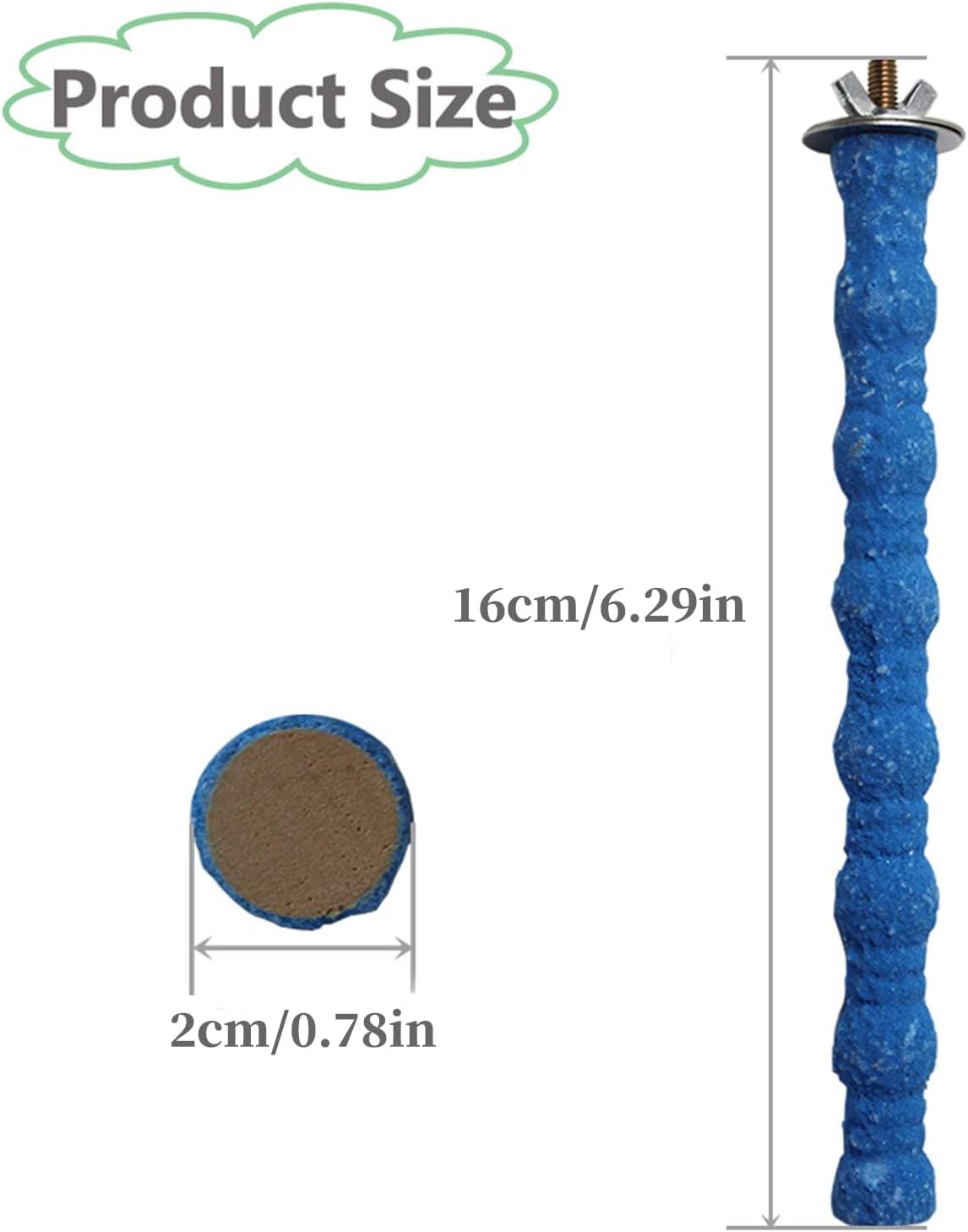 3PCS Bird Perch Parrot Stand Cage Accessories Natural Wooden Stick - 10PCS,6.29inch - image 3