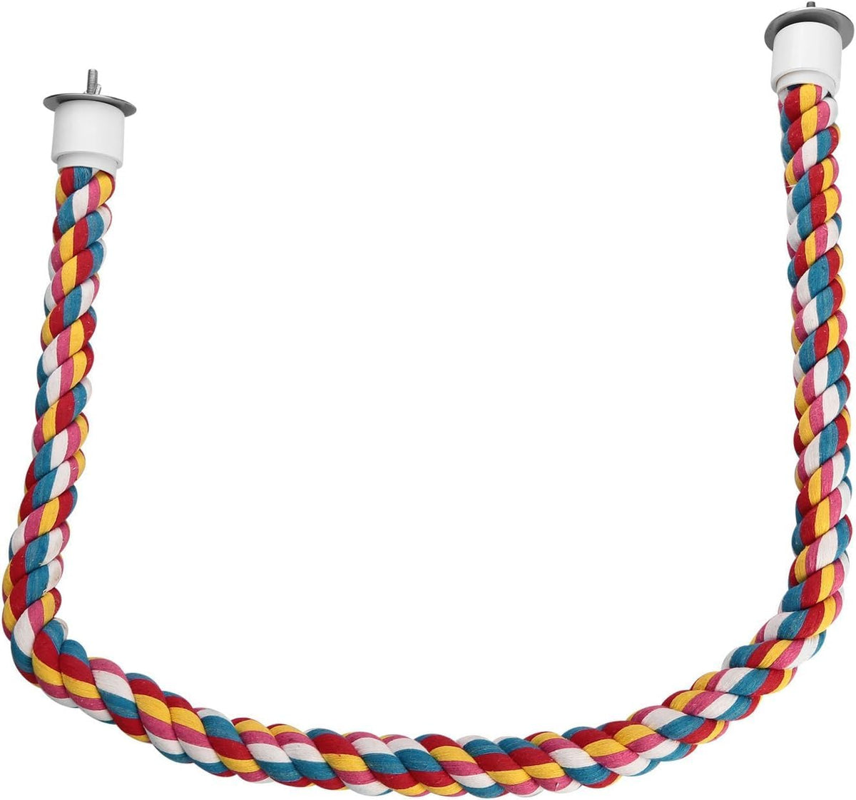 Bird Rope Perches,Parrot Toys 33 inches Rope Bungee Bird Toy[1 Pack] – Essentials for Birds - 41 inches - image 2