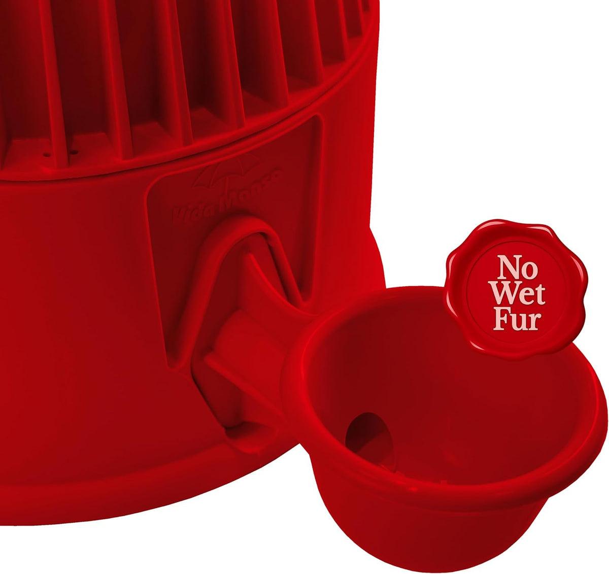 Pet Water Dispenser for Dogs and Cats - Opaque Red - image 3