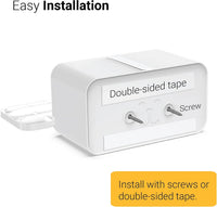 SVD.PET Dog Poop Bag Dispenser, Wall Mount Waste Bag Dispenser - White / 1 Dispenser + 120 Waste Bags - image 3