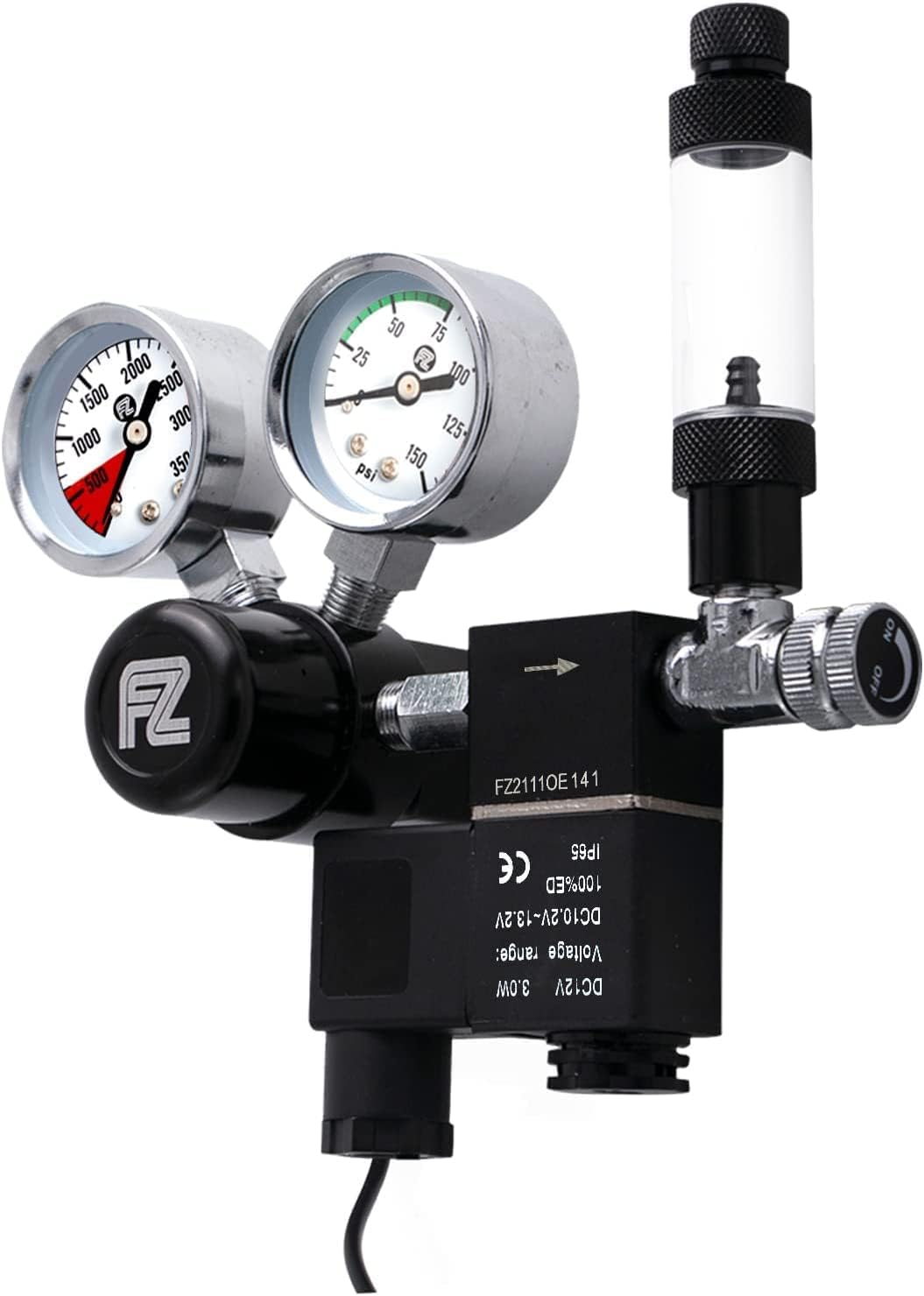 FZONE Aquarium CO2 Regulator for CGA320 Side Open CO2 Cylinder – Essentials for Fish