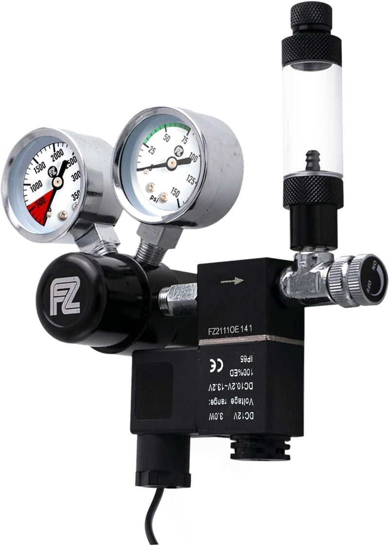 FZONE Aquarium CO2 Regulator for CGA320 Side Open CO2 Cylinder – Essentials for Fish